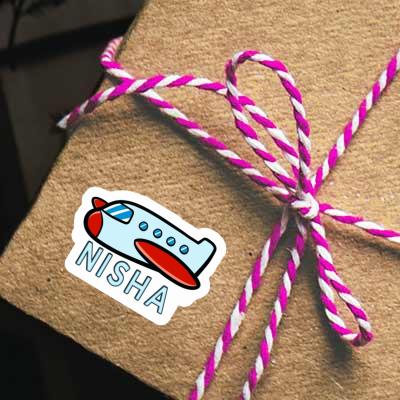 Aufkleber Flugzeug Nisha Gift package Image
