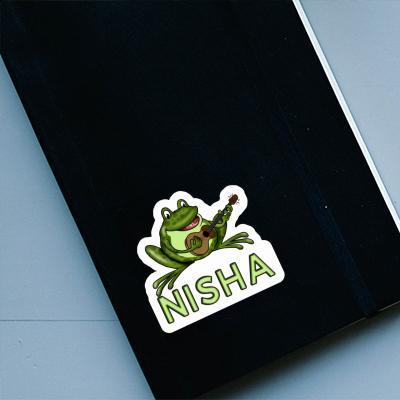 Sticker Guitar Frog Nisha Notebook Image