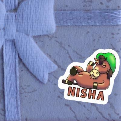 Sticker Lying horse Nisha Gift package Image