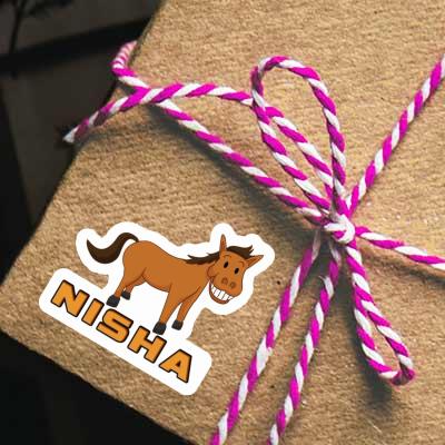 Sticker Grinning Horse Nisha Notebook Image