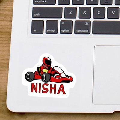 Nisha Sticker Kartfahrer Laptop Nisha Sticker Kartfahrer Laptop Image