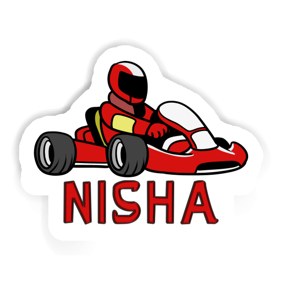 Nisha Sticker Kartfahrer Nisha Sticker Kartfahrer Image