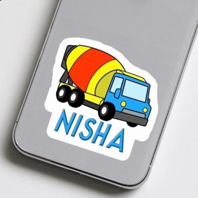 Sticker Mixer Truck Nisha Notebook Sticker Mixer Truck Nisha Gift package Image