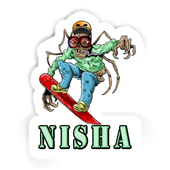 Sticker Snowboarder Nisha Gift package Image