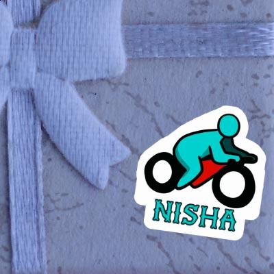 Aufkleber Motorradfahrer Nisha Aufkleber Motorradfahrer Nisha Image