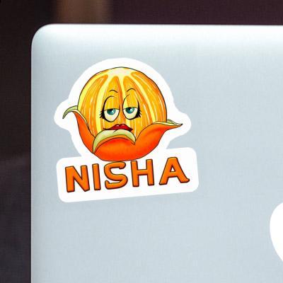 Orange Aufkleber Nisha Image