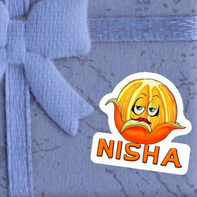 Orange Aufkleber Nisha Orange Aufkleber Nisha Image