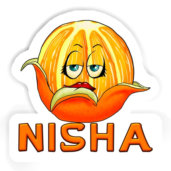 Orange Aufkleber Nisha Notebook Orange Aufkleber Nisha Notebook Image