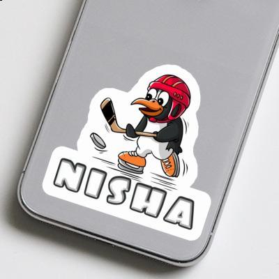 Nisha Sticker Ice Hockey Penguin Notebook Nisha Sticker Ice Hockey Penguin Gift package Image