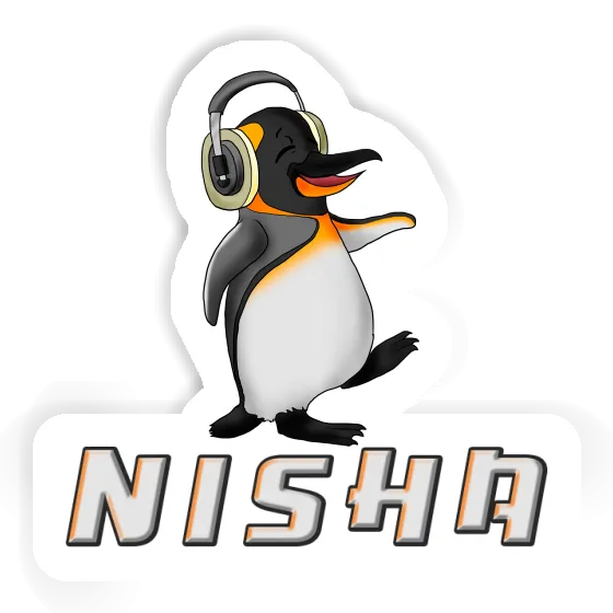 Aufkleber Nisha Musik-Pinguin Notebook Aufkleber Nisha Musik-Pinguin Notebook Image
