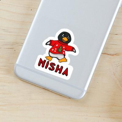 Autocollant Pingouin de Noël Nisha Laptop Autocollant Pingouin de Noël Nisha Laptop Image