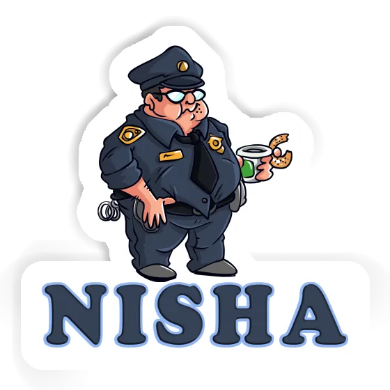 Polizist Sticker Nisha Gift package Image