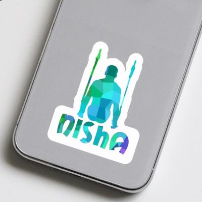 Sticker Nisha Ring gymnast Laptop Image