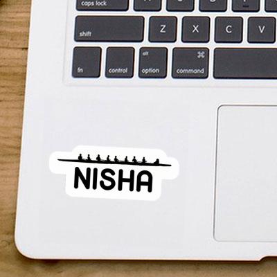 Nisha Autocollant Bateau à rames Laptop Nisha Autocollant Bateau à rames Laptop Image