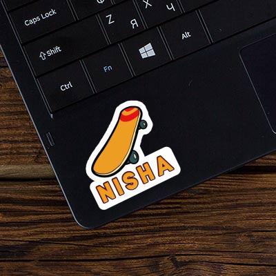 Aufkleber Nisha Skateboard Notebook Aufkleber Nisha Skateboard Gift package Image
