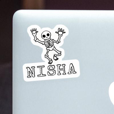 Skeleton Sticker Nisha Notebook Image