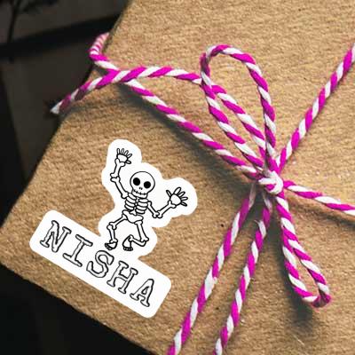 Sticker Nisha Skelett Image