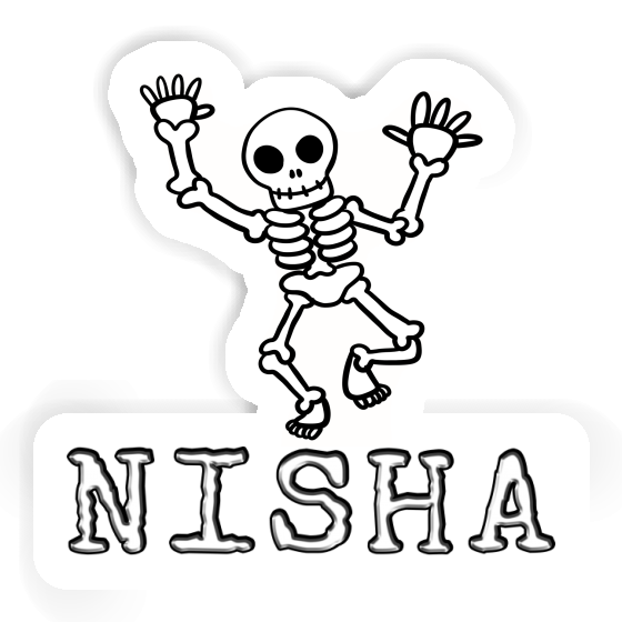 Skeleton Sticker Nisha Laptop Image