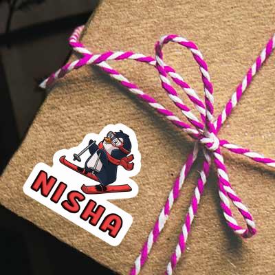 Autocollant Skieuse Nisha Laptop Image