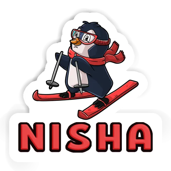 Autocollant Skieuse Nisha Notebook Image