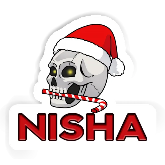 Aufkleber Nisha Totenkopf Gift package Image