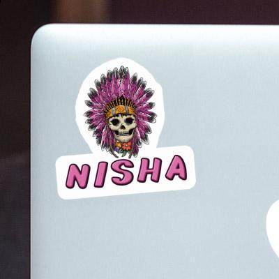 Womens Skull Sticker Nisha Laptop Womens Skull Sticker Nisha Laptop Image