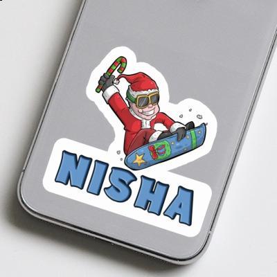 Nisha Autocollant Snowboarder de Noël Notebook Nisha Autocollant Snowboarder de Noël Gift package Image