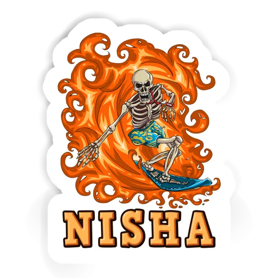 Nisha Autocollant Surfeur Laptop Nisha Autocollant Surfeur Laptop Image