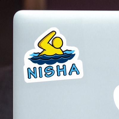 Sticker Swimmer Nisha Laptop Sticker Swimmer Nisha Laptop Image
