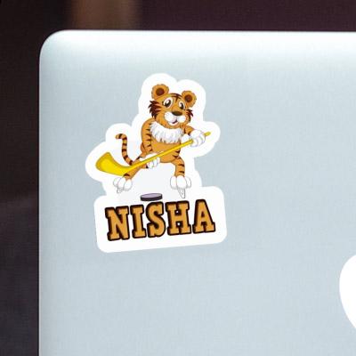 Nisha Autocollant Joueur de hockey sur glace Laptop Nisha Autocollant Joueur de hockey sur glace Laptop Image