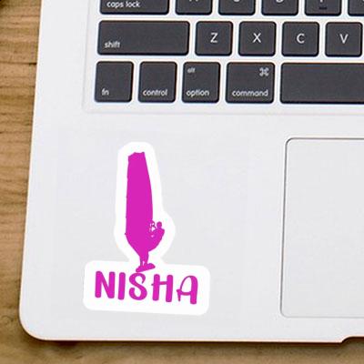 Windsurfer Sticker Nisha Laptop Image