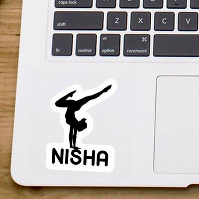 Femme de yoga Autocollant Nisha Notebook Image