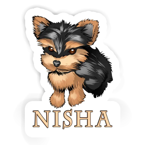 Yorkie Autocollant Nisha Gift package Image