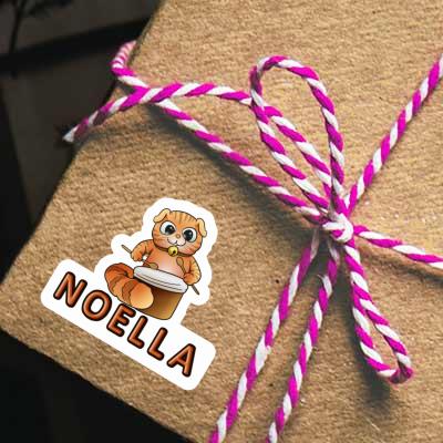 Trommler-Katze Sticker Noella Notebook Image