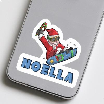 Aufkleber Weihnachts-Snowboarder Noella Notebook Aufkleber Weihnachts-Snowboarder Noella Notebook Image