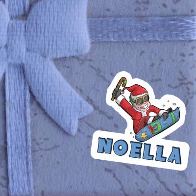Aufkleber Weihnachts-Snowboarder Noella Notebook Aufkleber Weihnachts-Snowboarder Noella Gift package Image
