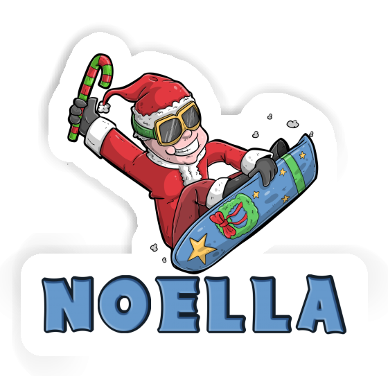 Aufkleber Weihnachts-Snowboarder Noella Aufkleber Weihnachts-Snowboarder Noella Image