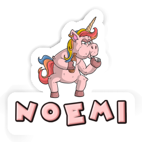 Smoking Unicorn Sticker Noemi Image