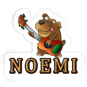 Noemi Sticker Guitar Dog Image