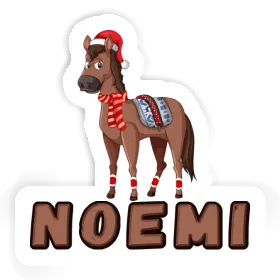 Noemi Sticker Christmas Horse Image