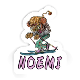 Sticker Noemi Telemark Skier Image