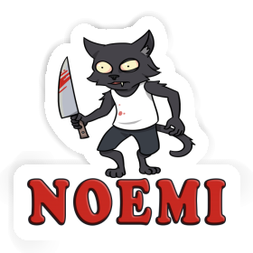 Noemi Sticker Psycho Cat Image