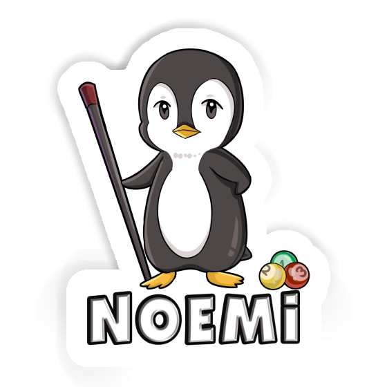 Noemi Sticker Billiards Player Notebook Image