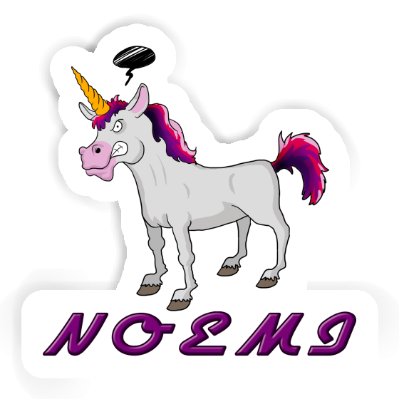 Sticker Noemi Angry Unicorn Laptop Image