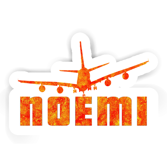 Noemi Sticker Flugzeug Laptop Image