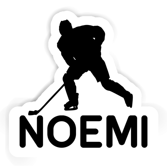 Joueur de hockey Autocollant Noemi Notebook Image