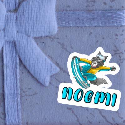 Sticker Snowboarder Noemi Notebook Image