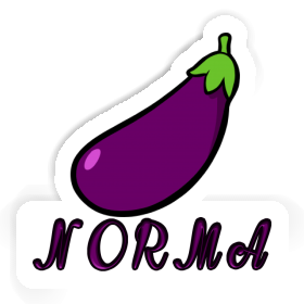 Eggplant Sticker Norma Image