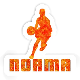 Norma Sticker Basketball Player Image