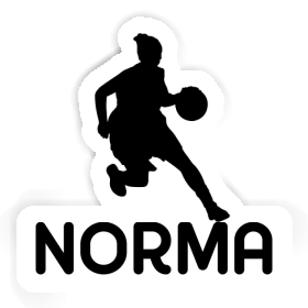 Autocollant Joueuse de basket-ball Norma Image